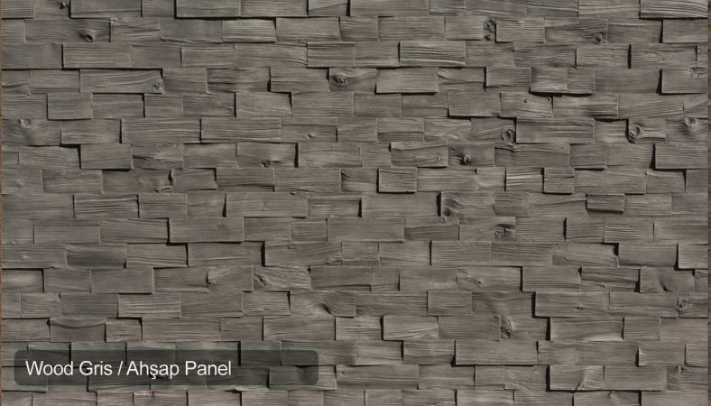 Wood Gris Ahsap Panel