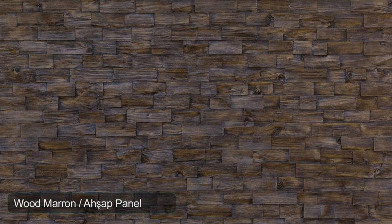 Wood Marron Ahsap Panel